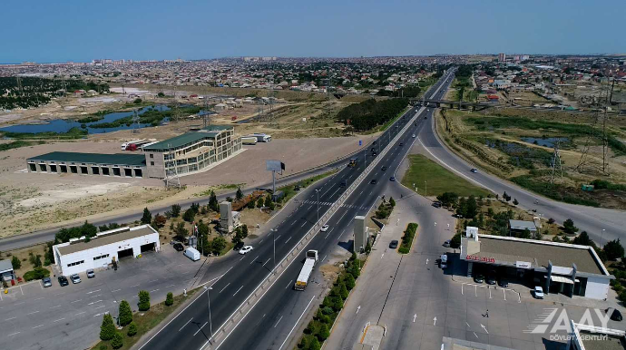 Bakı-Rusiya yolunda yeni yerüstü piyada keçidinin inşasına start verilib  - FOTO - VİDEO