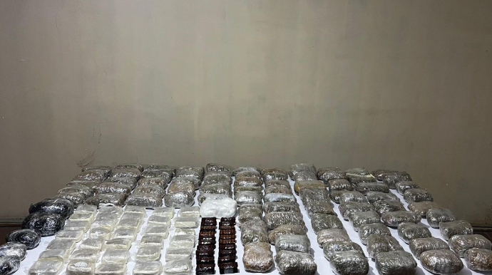 İrandan Azərbaycana 75 kq narkotik keçirmək istədilər 