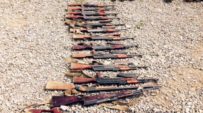 Xankəndidə avtomat, saatlı bomba və qumbaralar aşkarlanıb 