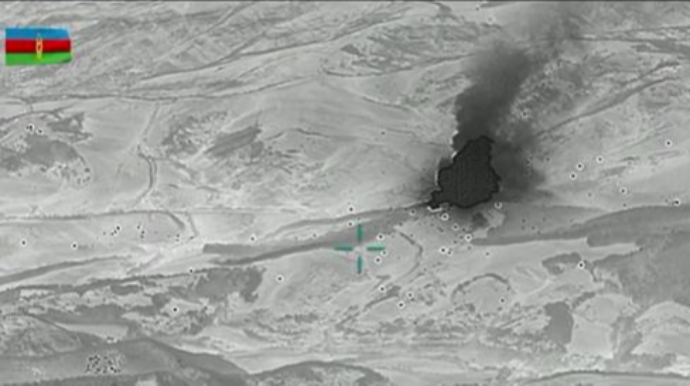 Düşmənin raket-artilleriya silahları anbarı belə dağıdıldı  - VİDEO