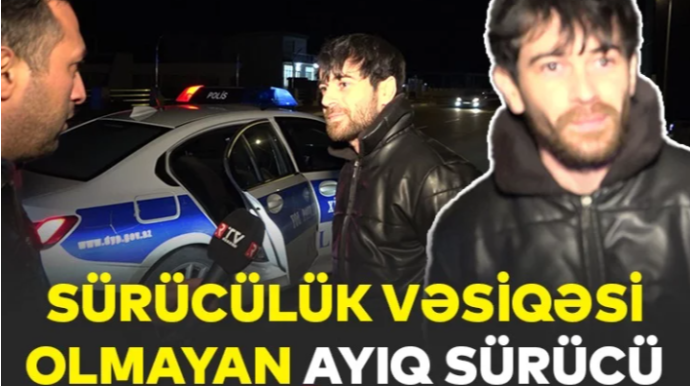 Sürücülük vəsiqəsi olmayan AYIQ SÜRÜCÜ  - Sumqayıt DYPŞ -nin profilaktik tədbiri  - VİDEO