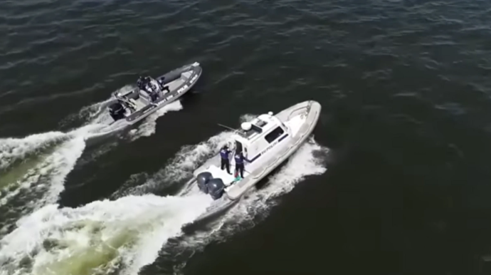 Xəzərin Bibiheybət qəsəbəsi sahilində narkokuryerlik edən şəxs saxlanıldı - VİDEO