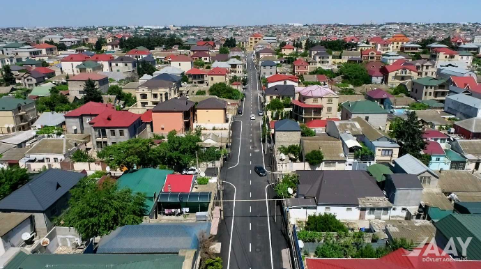 Bakıxanov qəsəbəsində Əşrəf Yunusov və Ruhulla Axundov küçələri təmir olunub  - FOTO - VİDEO