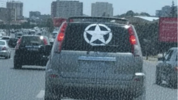 Bakıda PKK simvolu yapışdırılmış maşınlar peyda olub  - DYP-dən AÇIQLAMA