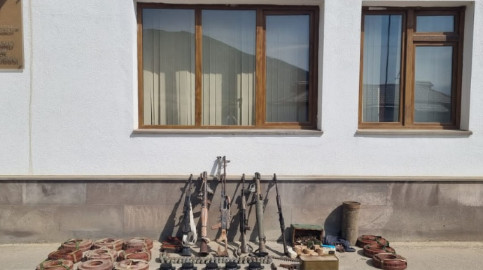 Xocavənddə ermənilərin atıb qaçdığı xeyli sayda silah-sursat aşkarlanıb  - VİDEO