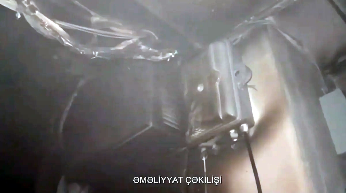 Binəqədidə çoxmərtəbəli yaşayış binasında yanğın baş verib - VİDEO