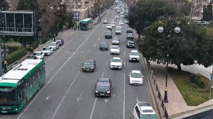 Bu yollarda tıxac müşahidə edilir - FOTO