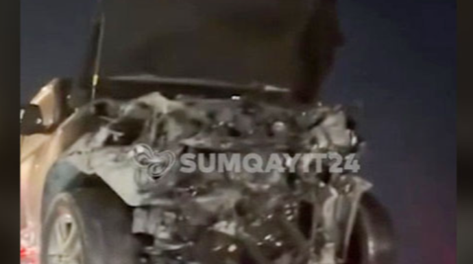 В Сумгайыте столкнулись Lexus и KIA: есть погибшая и пострадавший - ВИДЕО