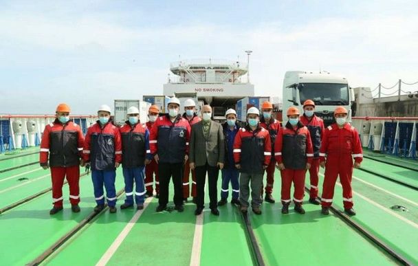 “Azərbaycan” gəmisi ilk səfərini başa vuraraq Bakı limanına qayıdıb - FOTO/VİDEO