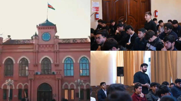 DYP əməkdaşları tələbələrlə görüşdü - VİDEO