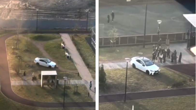 Parkda “Lexus”la şou göstərən məktəbli saxlanılıdı - VİDEO 