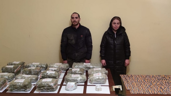 Azərbaycana narkotik keçirməyə cəhd edən 2 nəfər saxlanılıb  - FOTO