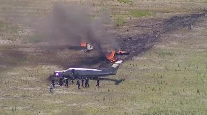 Almaniyada təyyarə qəzaya düşdü, ölənlər var  - FOTO