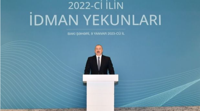 İlham Əliyev ötən ilin idman yekunlarına həsr olunmuş mərasimdə iştirak edib   - YENİLƏNİB - FOTO