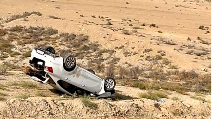 Naxçıvanda idarəetmədən çıxan  “KIA” dərəyə aşdı   - VİDEO