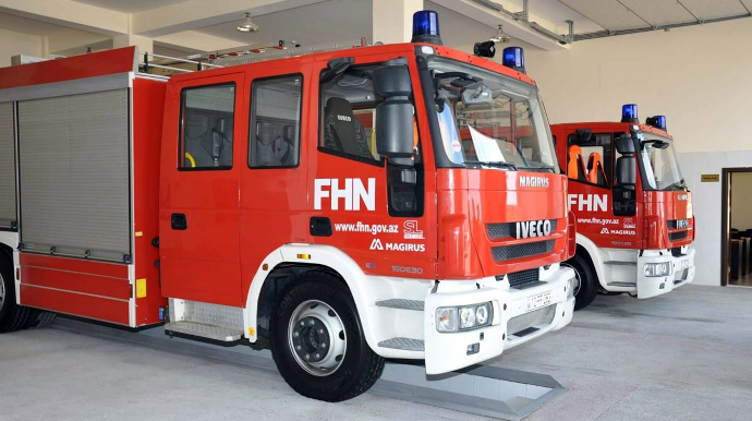 В Шеки в доме произошел пожар