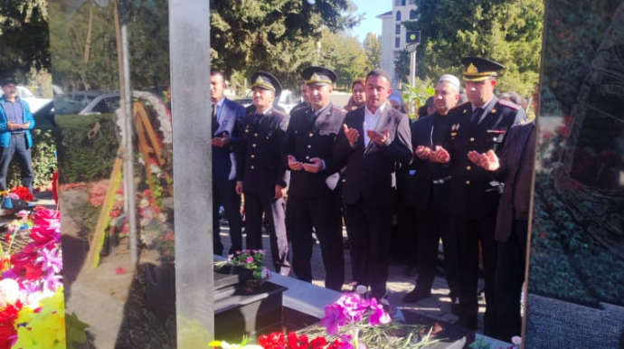 Kəlbəcər polisləri Vətən Müharibəsi şəhidlərinin xatirəsini yad edib  - FOTO