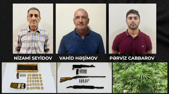 Şəkidə silah və narkotik əməliyyatı - FOTO - VİDEO