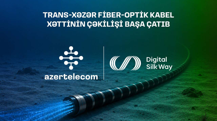 Xəzər dənizinin dibi ilə Trans-Xəzər Fiber-Optik Kabel Xəttinin çəkilişi başa çatıb