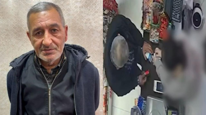 Oğurladığı pulla bazarlıq edən cibgir kameraya düşdü; polis həbs etdi - VİDEO 