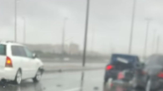 Paytaxtda zəncirvari qəza - VİDEO 