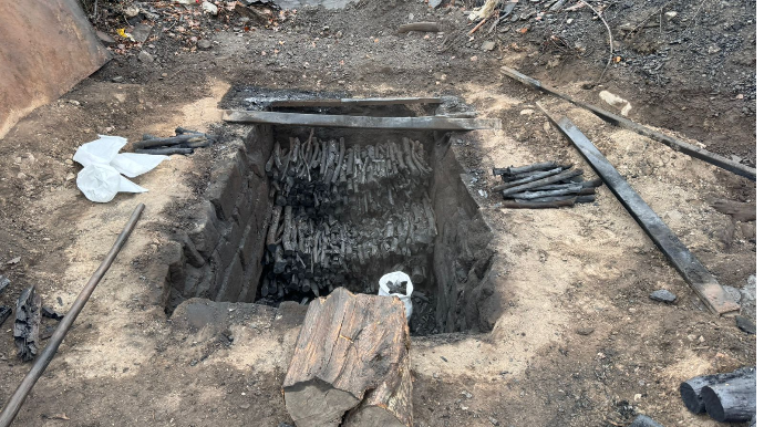 Oğuzda qanunsuz kömür istehsalının qarşısı alındı  - FOTO