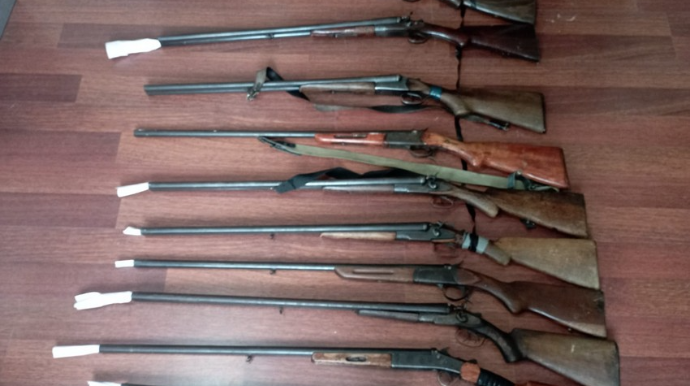 Hacıqabul sakinlərində qanunsuz silah aşkarlanıb  - FOTO