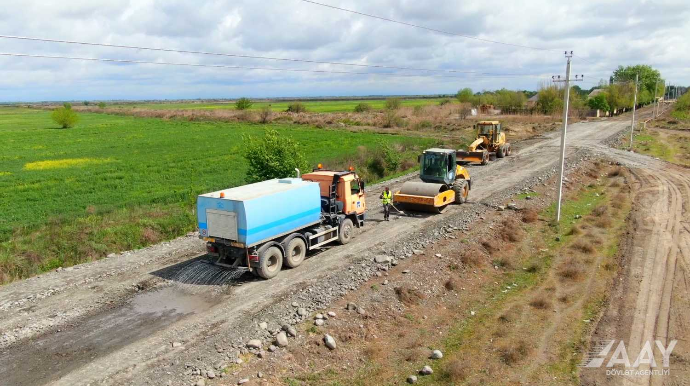 Zərdabda bu yolun yenidən qurulmasına başlanıldı - FOTO - VİDEO