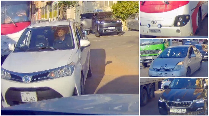 Bu ərazidə sürücülər kütləvi şəkildə qayda pozub  tıxac yaradırlar   - VİDEO