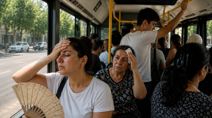 Avtobusların kondisionerləri niyə işə salınmır? - VİDEO 