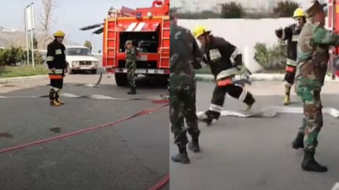 Daşkəsəndə yanacaqdoldurma məntəqəsində partlayış təhlükəsi:  FHN hərəkətə keçdi - VİDEO 