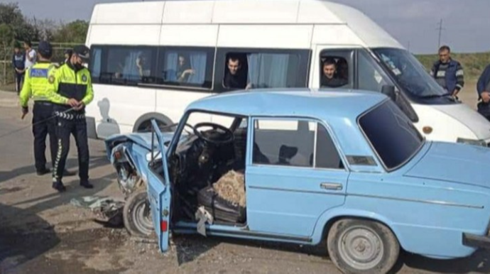 Cəlilabadda "Hyundai" "VAZ"la toqquşub, 4 yaralı  