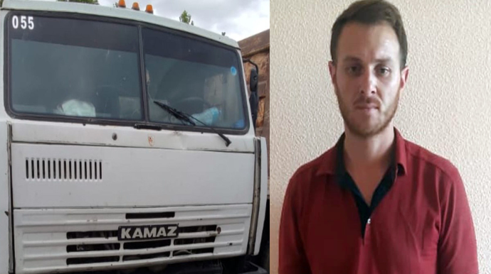 Füzulidə yük maşınının sürücüsü narkotikə görə həbs olundu  - FOTO