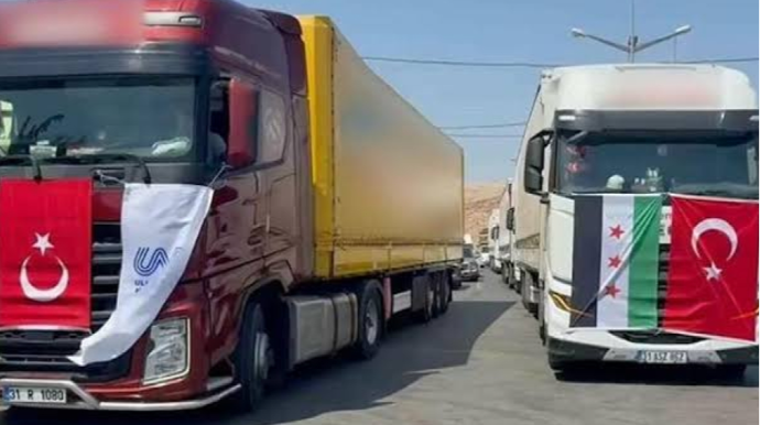 Türkiyə ilə Suriya arasında avtomobil yolu ilə yükdaşımalar bərpa olunub 