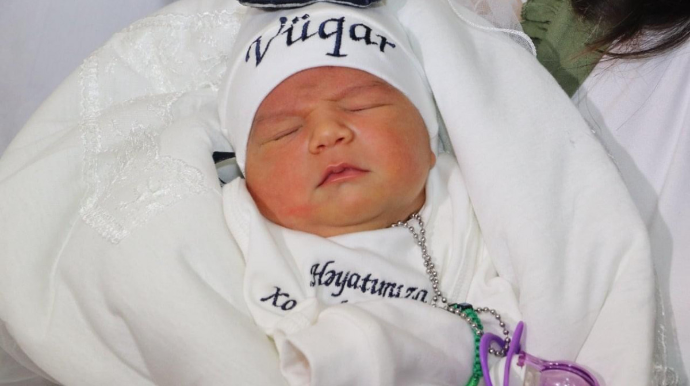 Vətən müharibəsindən sonra 100-cü şəhid övladı dünyaya gəlib  - FOTO