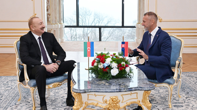 Prezident Slovakiya Milli Şurasının sədri ilə görüşdü