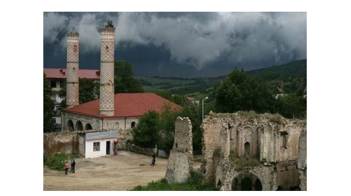 İşğaldan azad olunan Şuşanın  kosmosdan görüntüsü