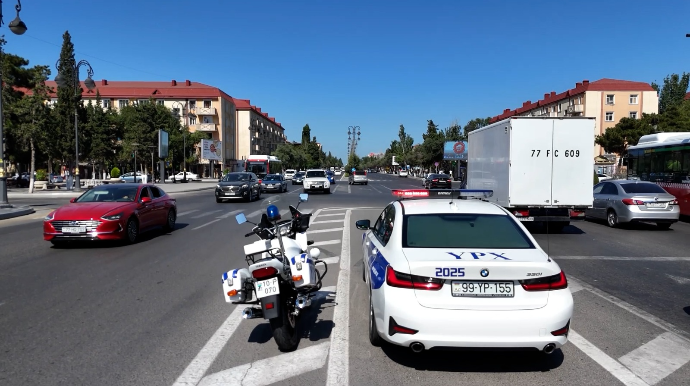 Sumqayıtda yol polisi "Təmiz hava" aylığı ilə bağlı tədbir keçirdi - FOTO - VİDEO  