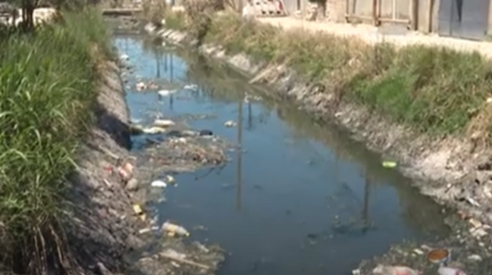 Ramanadakı su kanalı antisanitar vəziyyətdədir - VİDEO