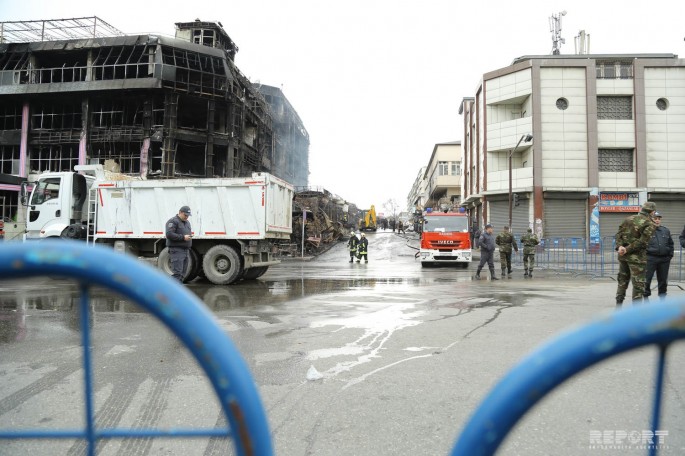 “Diqlas” tam söndürülüb, yaxın günlərdə söküntü işlərinə başlanılacaq” - FOTO (YENİLƏNİB)