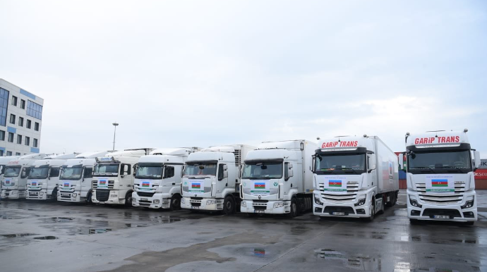 Azərbaycan Suriyaya ilk yardımı göndərdi   - FOTO