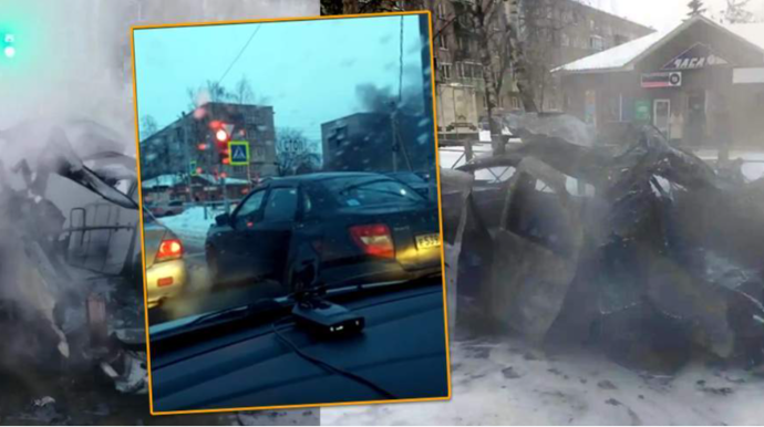 Qazla işləyən “Reno” getdiyi yerdə alovlanıb partladı - VİDEO 