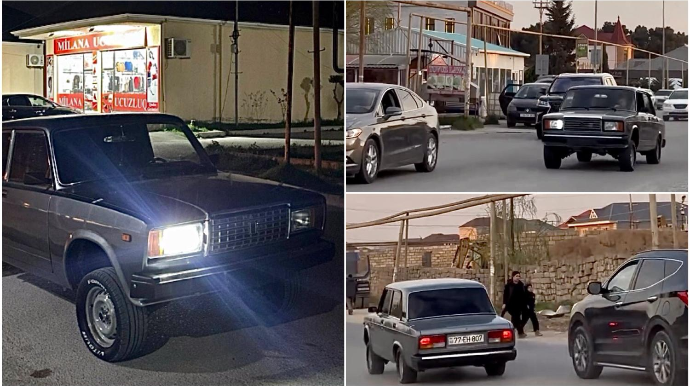 Ramanada maşını nömrəsiz sürüb “hoqqa” verən sürücü - 77-EH-807   - VİDEO