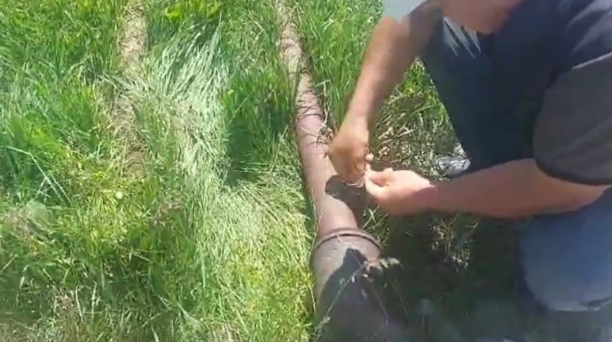 Daşkəsəndə təhlükə yaradan yanacaqsaxlama çəni  - FOTO - VİDEO