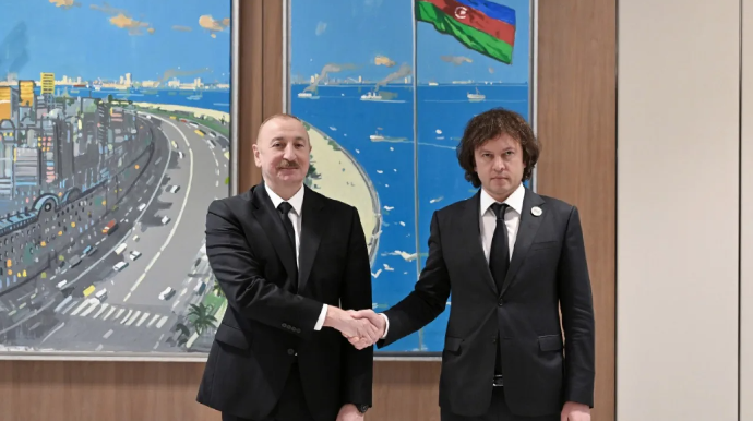 İlham Əliyev Gürcüstanın Baş naziri ilə görüşdü - Sənədlər imzalandı - FOTO