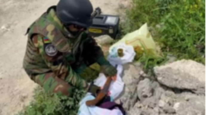 В Бинагадинском районе обнаружены боеприпасы - ФОТО - ВИДЕО