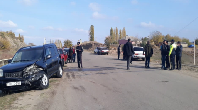 Tovuzda iki maşın toqquşub, xəsarət alan var - FOTO 