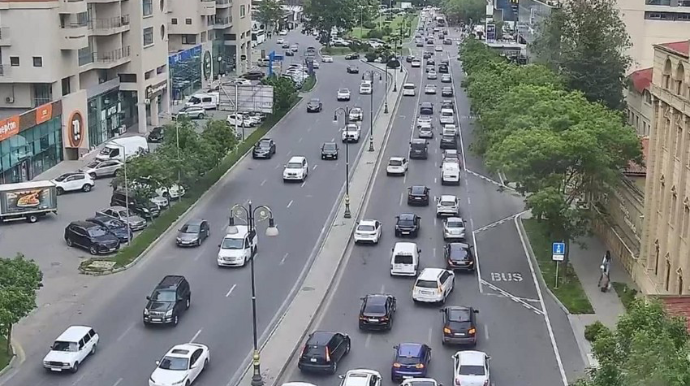 Bakının bu yollarında tıxac var - SİYAHI