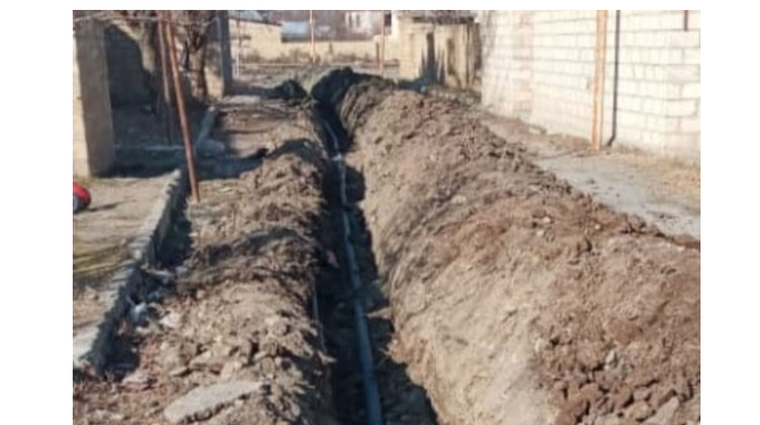 Ağcabədidə yeddi binanın su təchizatı yenidən qurulur  - FOTO 