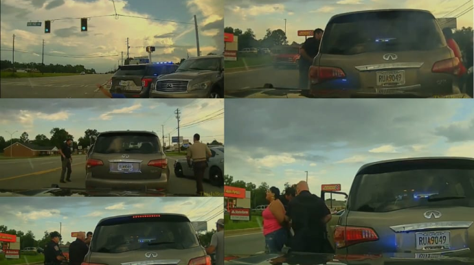 Film kimi hadisə: qadın sürücü polis maşınlarını əzib qaçdı - VİDEO